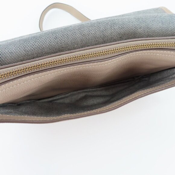 Marc Jacobs Interlock Beige Pebbled Leather Courier Messenger Crossbody Purse - Picture 9 of 16